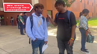 Interviewing people at Cordova high school (it got wild😂😂)