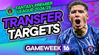 MY FPL GW16 TRANSFER TARGETS ♻️ Best Cheap Midfielders! 💰 | Fantasy Premier League 2024/25