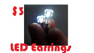 Aliexpress cubic Zirconia LED light up earrings