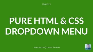 Pure HTML & CSS Dropdown Menu
