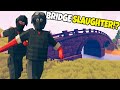 Brutal TABS Bridge Crossing Battle! - Totally Accurate Battle Grounds w/ Plastic Scot