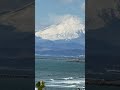 行ってきた すごい きれい くっきり 雪も 富士山 ベスト スポット 稲村ヶ崎 ここ何日の 天気と 寒さのおかげ 綺麗に撮れました