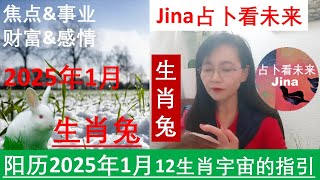 生肖兔 🐇静下来之后才发现愿望正在顺其自然的实现中🌞阳历1月事业\u0026财富\u0026感情\u0026焦点\u0026宇宙指引! 2025年1月运势🍀