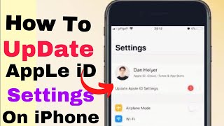 Update Apple ID Setting (How To Fix Update Apple iD Setting's On iPhone 12 Pro Max ) iOS 14.2/13/12