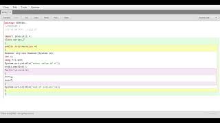 Blue Java : Series program part 7