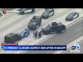 Suspect dead after standoff shuts down both sides of 91 Freeway in Anaheim
