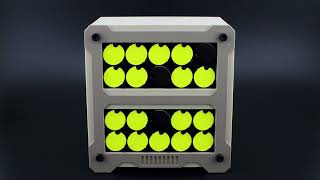 Flip Dot Clock - FIBONACCI CODE