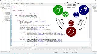 JAVA Beginner || ROCK PAPER SCISSORS Game against computer And Determine the Winner || Eclipse
