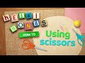 how to use scissors crafts with miss kim