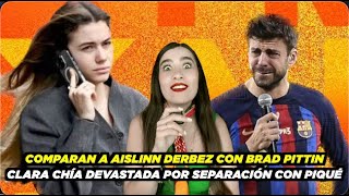 Comparan a #AislinnDerbez con #bradpittin / #clarachía devastada tras separación de #pique 😳