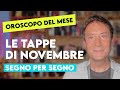 OROSCOPO DEL MESE: LE TAPPE DI NOVEMBRE