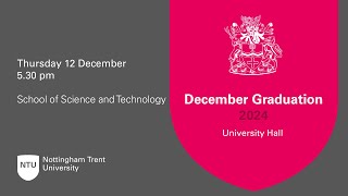 5.30pm - Ceremony 20: NTU Graduation 12 Dec 2024 - School of Science and Technology