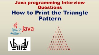 How to print Pattern in java | Triangle pattern | Pyramid | Automation Testing interview questions
