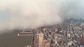 Snow squall moves over NYC
