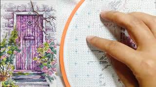 FLOSSTUBE #144 Stitch With Me | Four Seasons Gate - Spring | cross stitch kit | 십자수 |