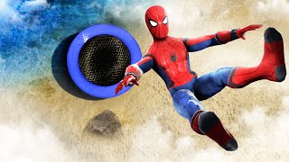 GTA 5 Epic Ragdolls | Spiderman TRAMPOLINE Jumps/Fails (Euphoria Physics)