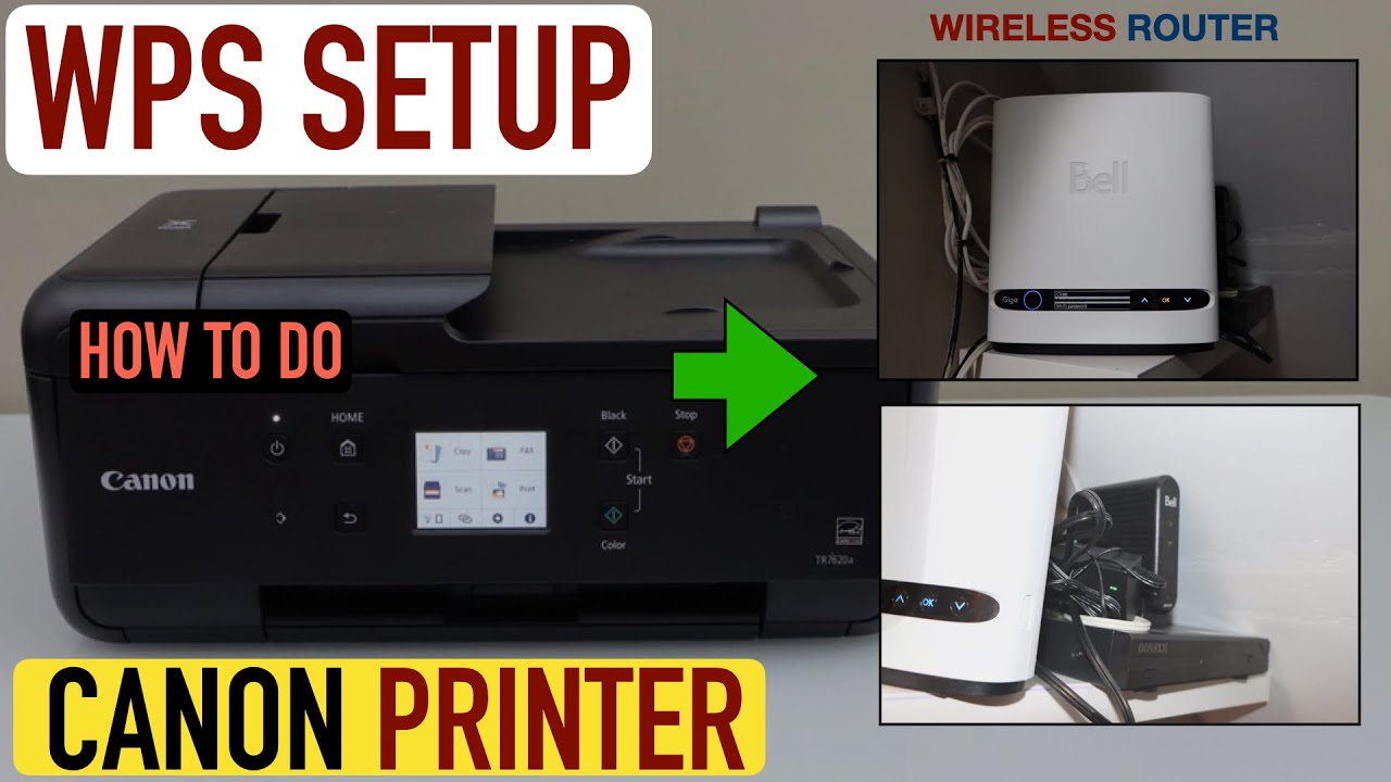 How To Do WPS Setup In Canon Printer ? - YouTube