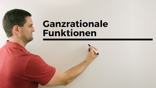 Ganzrationale Funktionen, Schnittpunkte bestimmen, Gleichsetzen | Mathe by Daniel Jung