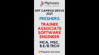 Mphasis Off Campus Drive 2021 | Freshers | IT Job | Engineering Job