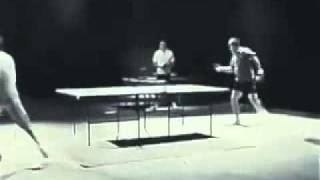 Bruce Lee plays Ping Pong with nunchucks