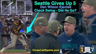E29 - Dan Wilson Ejected on Check Swing by Chad Fairchild after Seattle Surrenders 4-Run Frame to SD