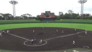 平塚学園ー横浜商大　３回裏　2016年神奈川県高等学校野球秋季大会 準々決勝