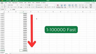 Excel Tips - Quickly Fill Series of Numbers in a Few Seconds Fill Command