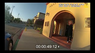 Dramatic body camera footage details 2021 La Habra police station shooting