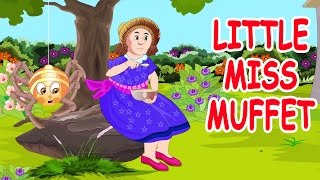 Little Miss Muffet,Sat on a tuffet | Animated Nursery Rhyme in English