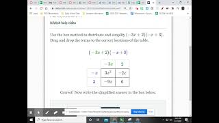 Box method Delta Math help