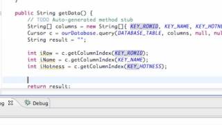 Android Application Development Tutorial 120 Reading SQLite Database with Cursor 720p 30fps H264