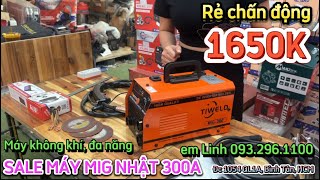 🔴RẺ CHẤN ĐỘNG🔴MÁY MIG NHẬT 300A CHỈ 1650K ĐẦY ĐỦ PHỤ KIỆN HÀN RẤT DỄ #mayhan #kobe #wintech #fuji