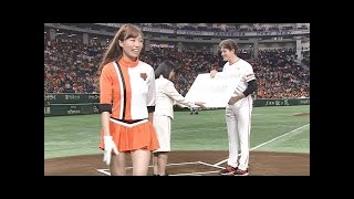 【しほらしい舞妓】マイルズ・マイコラス 8月度月間MVP表彰式～試合前の様子