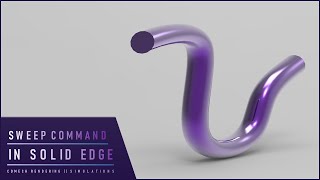 SWEEP COMMAND IN SOLID EDGE || SOLID EDGE TUTORIAL FOR BEGINNERS || SOLID EDGE COURSE || PART-7