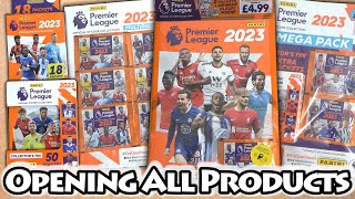 Opening Every PREMIER LEAGUE 2023 Sticker Product | Multipack Tin & Mega pack | Collection Guide