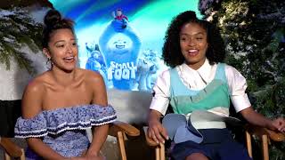 Gina Rodriguez & Yara Shahidi Black Role Model| SMALLFOOT INTERVIEW|