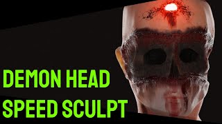 [Zbrush] - Demon Head - SpeedSculpt