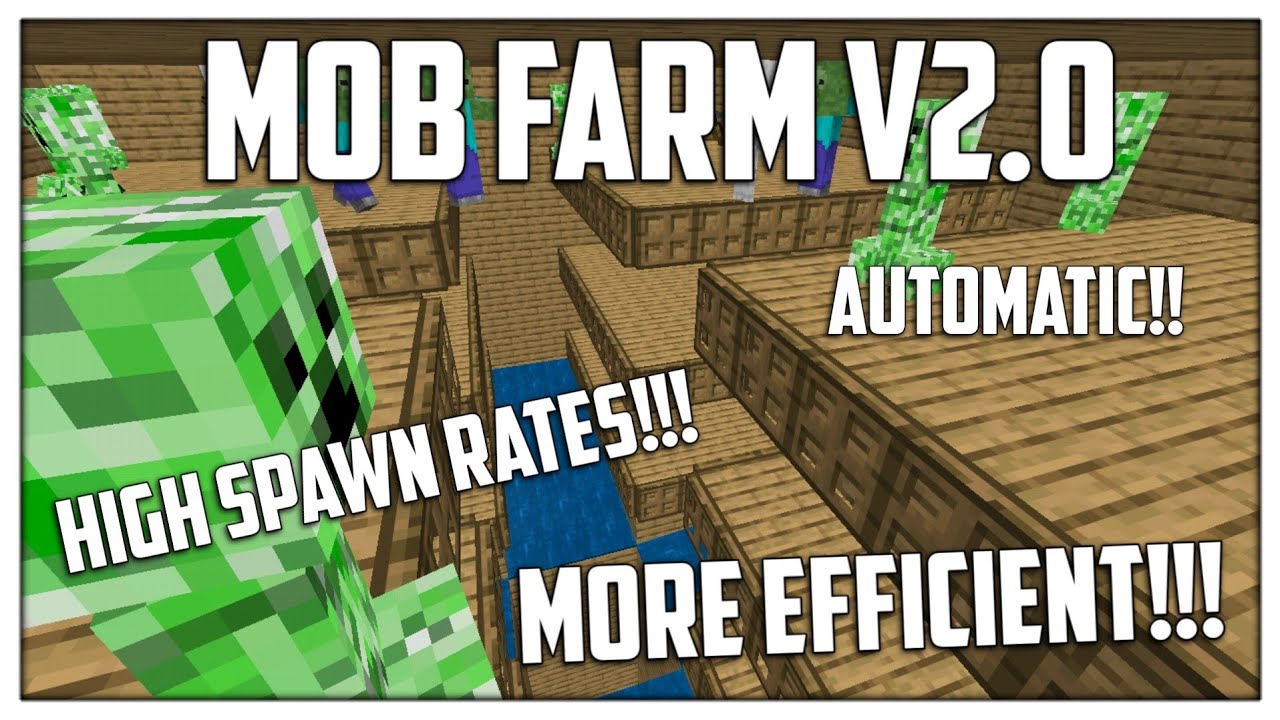 How To Make A High Spawn Rate Mob Farm In Minecraft (MCPE/Xbox/Ps4 ...