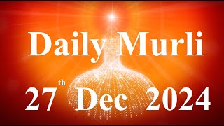 Daily Murli English 27 December 2024|daily English murli|murli in English|English murli today|Murli