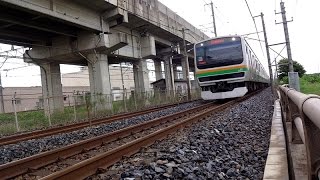 【疾風のごとし】JR東日本　迫力のE231系湘南新宿ライン　高速通過　2014/08/27