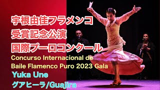 宇根由佳フラメンコ 受賞記念公演 国際プーロコンクールConcurso Internacional de Baile Flamenco Puro 2023 Gala Yuka Une  Guajira