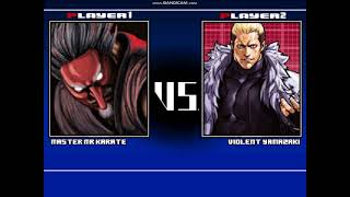 MUGEN BATTLES - Master Mr. Karate vs. Violent Yamazaki