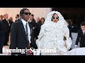 Rihanna closes the Met Gala in a bridal look by Valentino