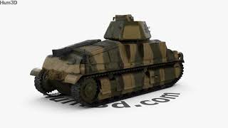 Somua S35 Cavalry Tank 3D model by 3DModels.org