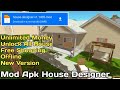 UNLIMITED MONEY, UNLOCK ALL HOUSE, FREE SHOPPING, OFFLINE - Mod Apk House Designer