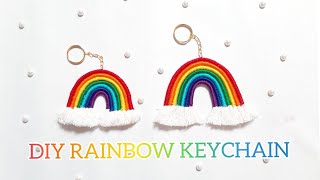 Diy Rainbow Keychain || Macrame Rainbow Keychain || Rainbow Keychain 🌈