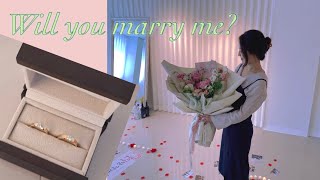 딩나Vlog) 연애13년, 드디어 결혼 5일전에 받은 프로포즈 Will you marry me?