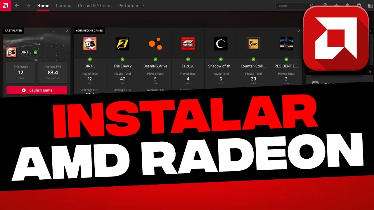 Como Instalar DRIVERS AMD Y Actualizar Radeon Software Adrenalin 2022 ...