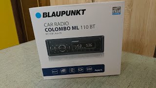 Blaupunkt Colombo ML 110 BT Car Stereo- Unboxing