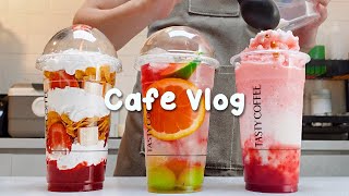 🌞지치고 힘들 땐 음료 ASMR로 힐링해요/카페 브이로그/1시간 모아보기✨1 hours/Cafe Vlog/ASMR/Tasty Coffee